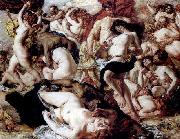 Auguste Leveque Bacchanalia oil painting on canvas